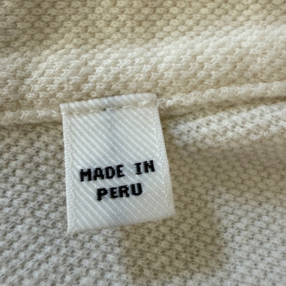 Billy Reid Shirt Women's Size Large Cream Long Sleeve Linen Blend Button Up - Picture 6 of 9